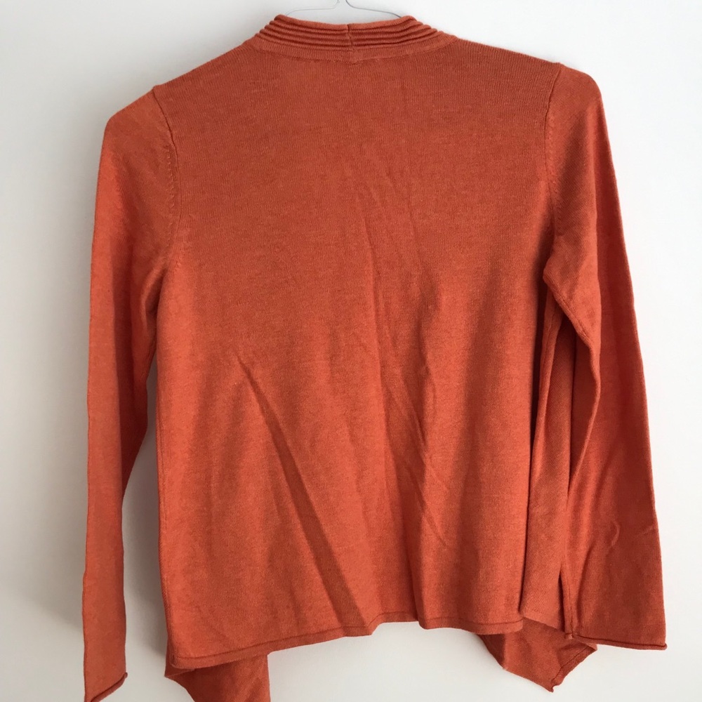 J. Jill orange cardigan - Picture 2 of 4